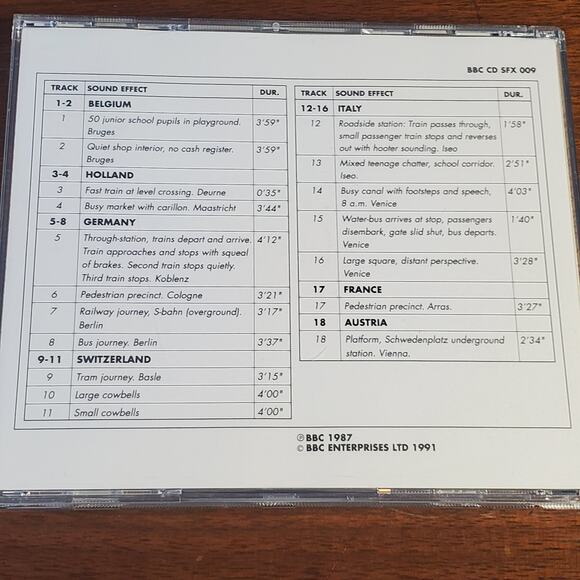 BBC Sound Effects Library International Disc 9  CD 1991 - Picture 2 of 3